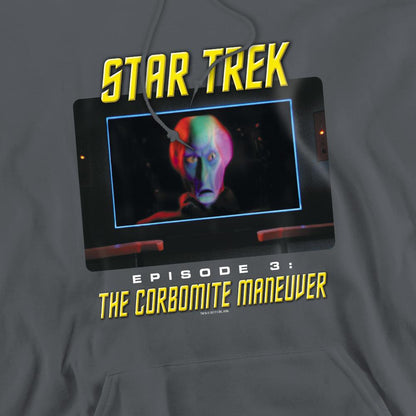 Charcoal - Pack Shot - Star Trek Mens The Corbomite Maneuver Hoodie