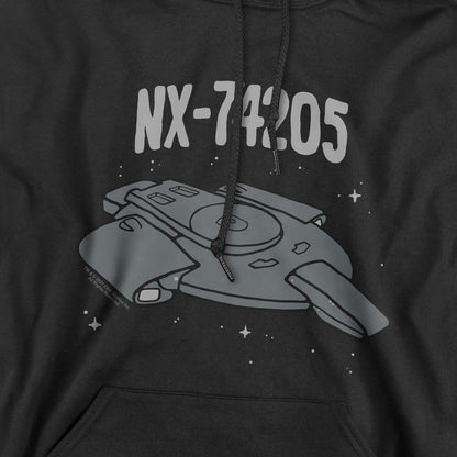Black - Pack Shot - Star Trek Mens The Defiant Hoodie