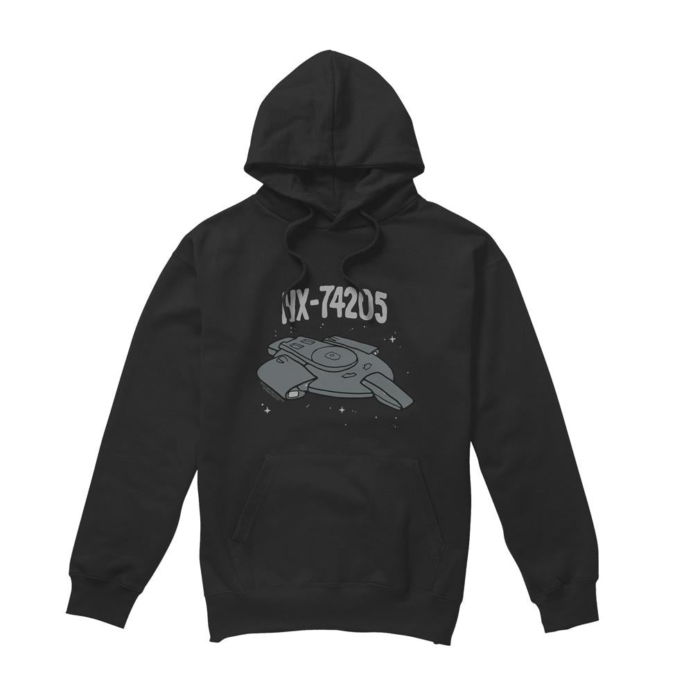 Black - Front - Star Trek Mens The Defiant Hoodie