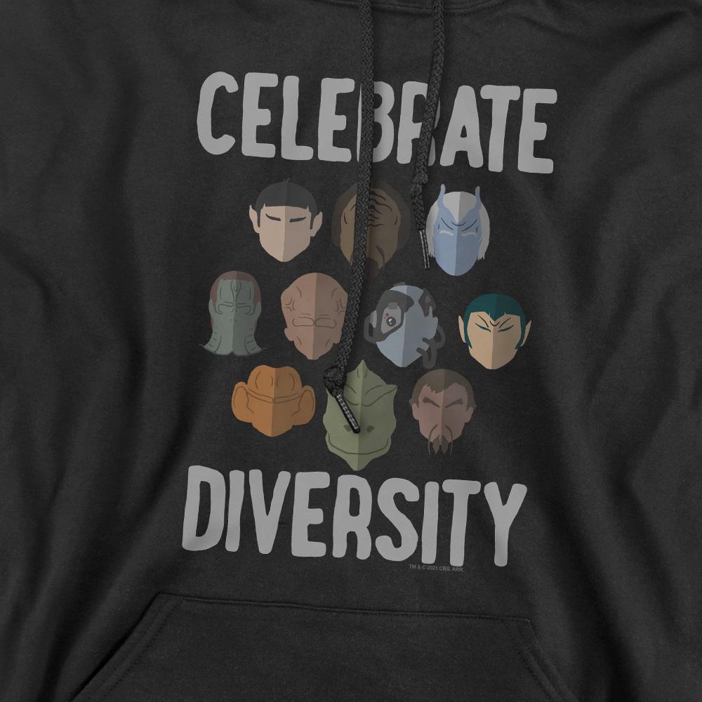 Black - Pack Shot - Star Trek Mens The Celebrate Diversity Hoodie
