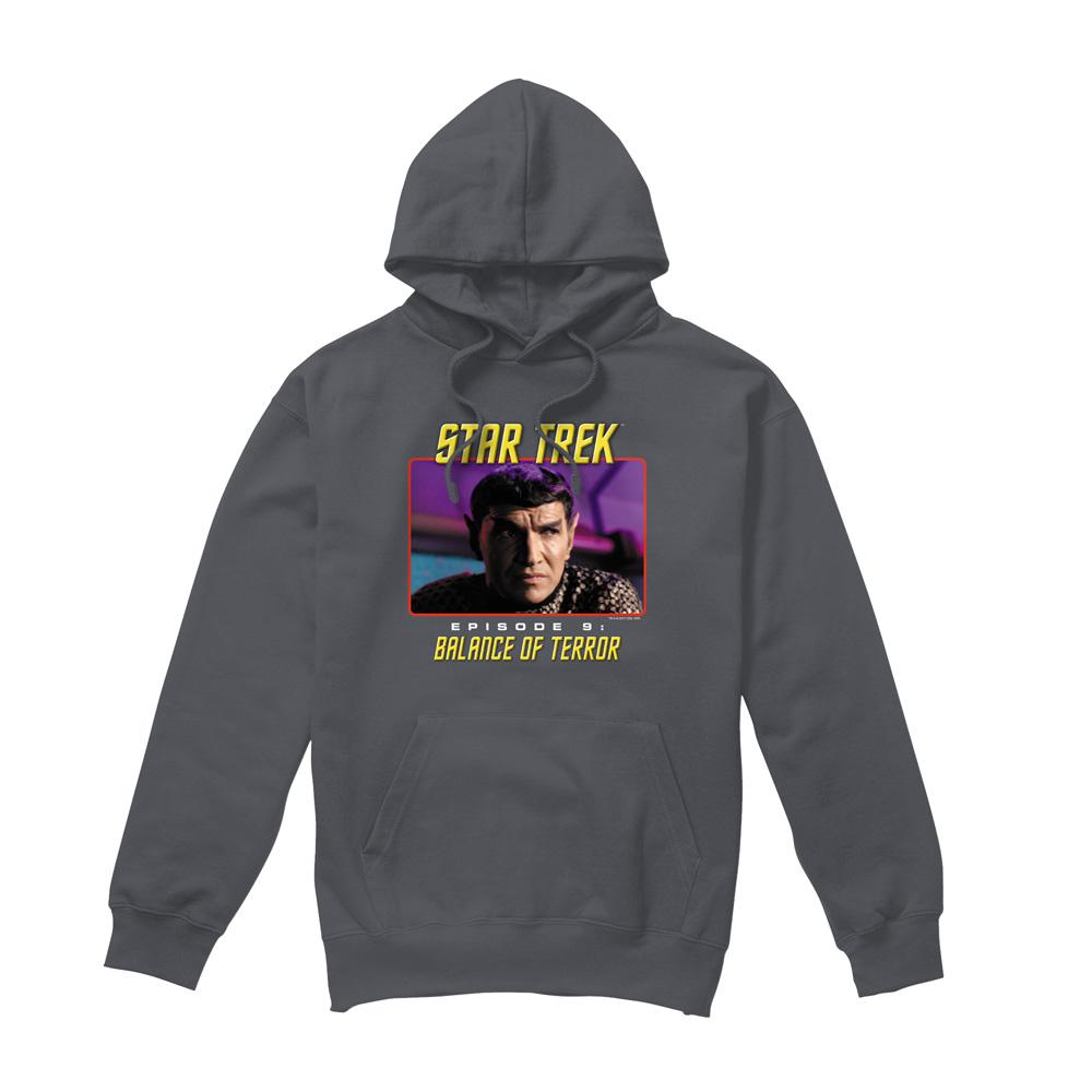 Charcoal - Front - Star Trek Mens Balance of Terror Hoodie