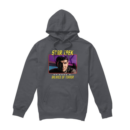Charcoal - Front - Star Trek Mens Balance of Terror Hoodie