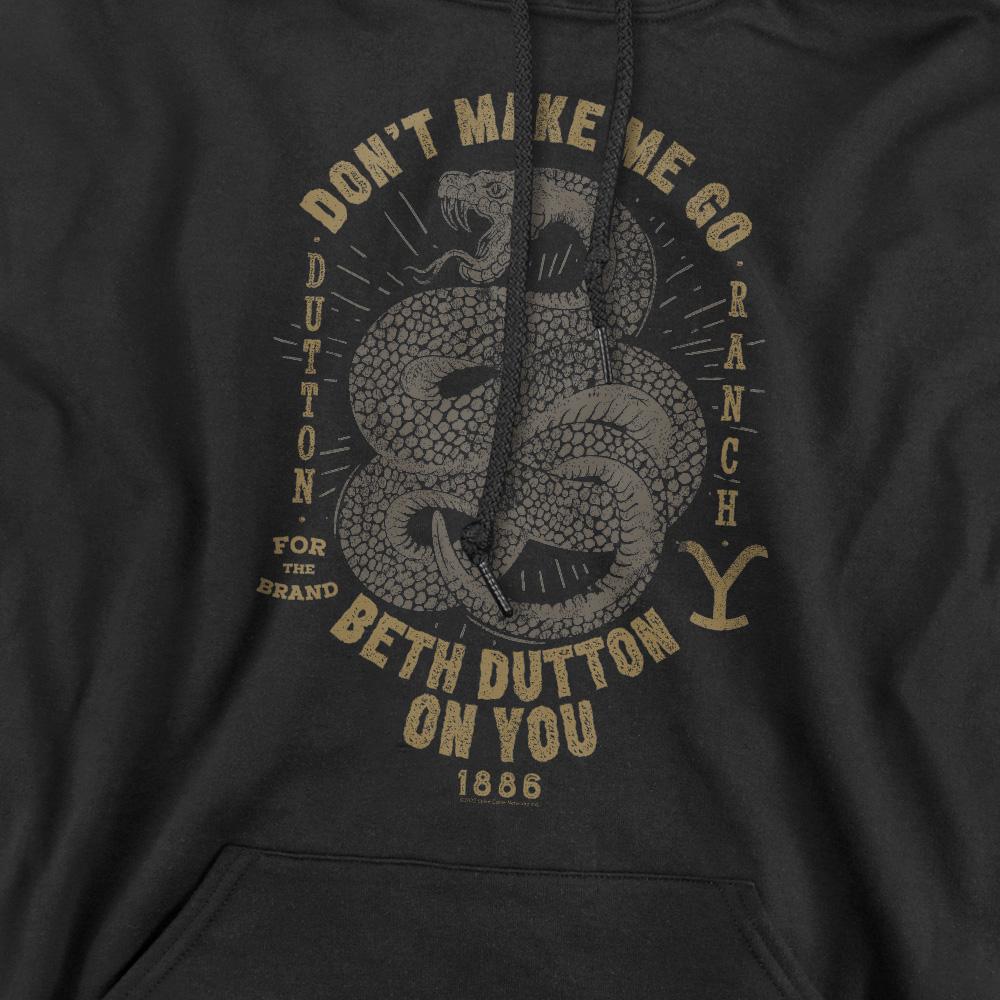 Black - Side - Yellowstone Mens Beth Dutton Hoodie
