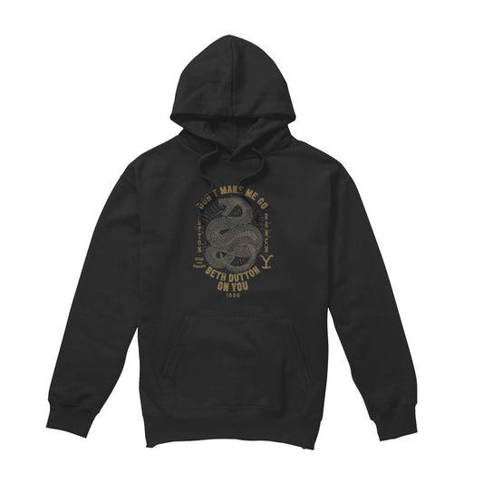 Black - Front - Yellowstone Mens Beth Dutton Hoodie