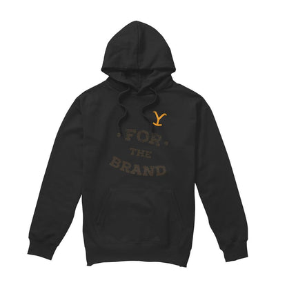 Black - Front - Yellowstone Mens For the Brand Hoodie