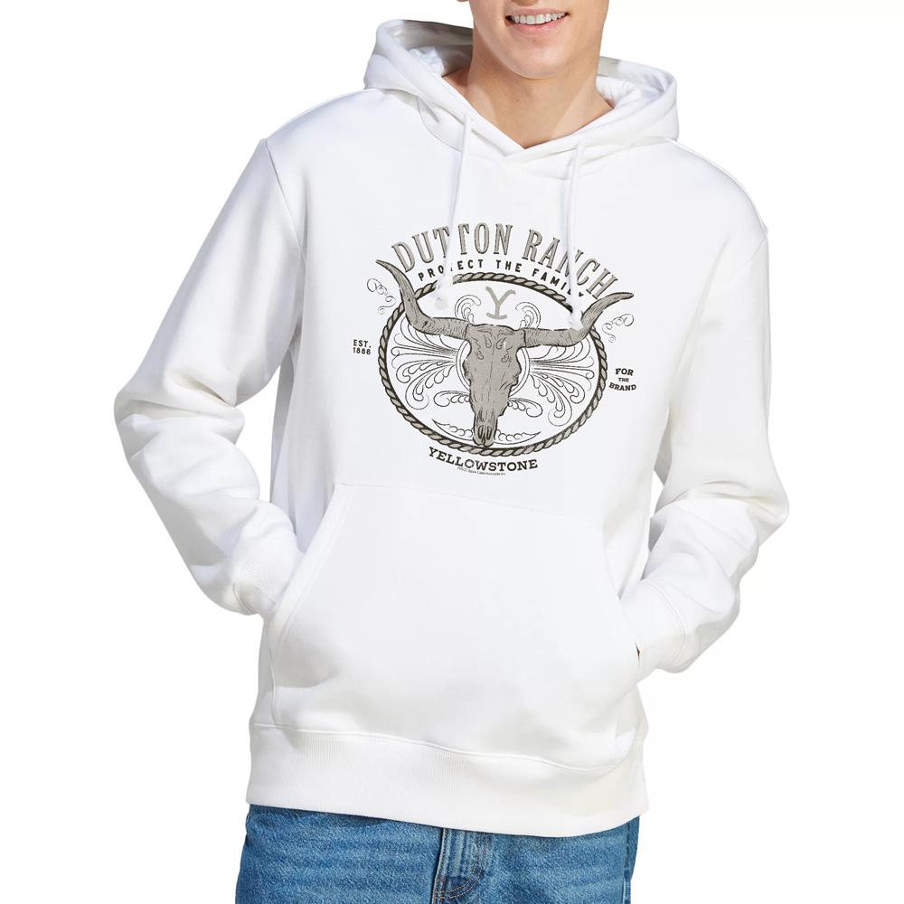 White - Lifestyle - Yellowstone Mens Dutton Ranch Hoodie