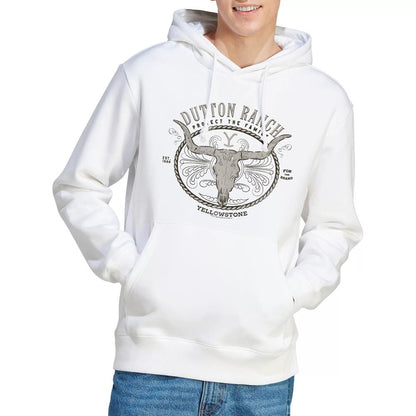 White - Lifestyle - Yellowstone Mens Dutton Ranch Hoodie
