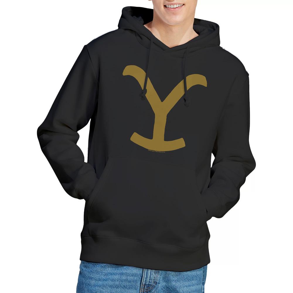 Black - Lifestyle - Yellowstone Mens Brand Hoodie