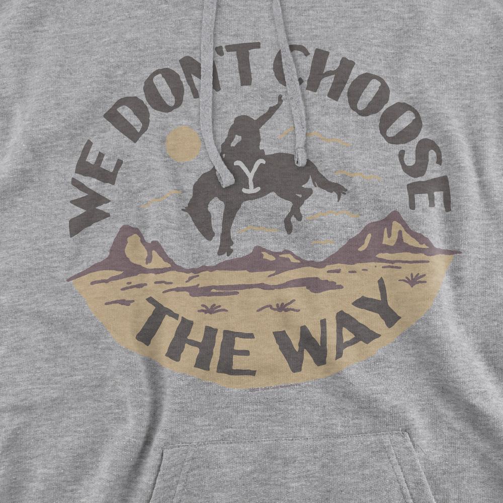 Sport Heather - Pack Shot - Yellowstone Mens We Don´t Choose The Way Hoodie