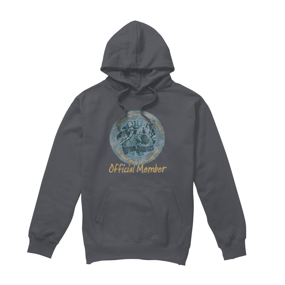 Charcoal - Front - The Little Rascals Mens He Man Woman Haters Hoodie