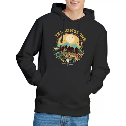 Black - Lifestyle - Yellowstone Mens Cowboy Up Hoodie