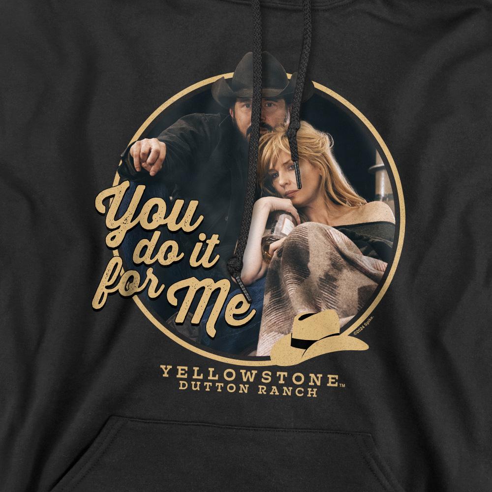 Black - Pack Shot - Yellowstone Mens You Do It for Me Hoodie
