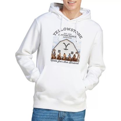 White - Lifestyle - Yellowstone Mens For the Brand Hoodie