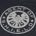 Heather Navy - Side - Marvel Mens Shield T-Shirt
