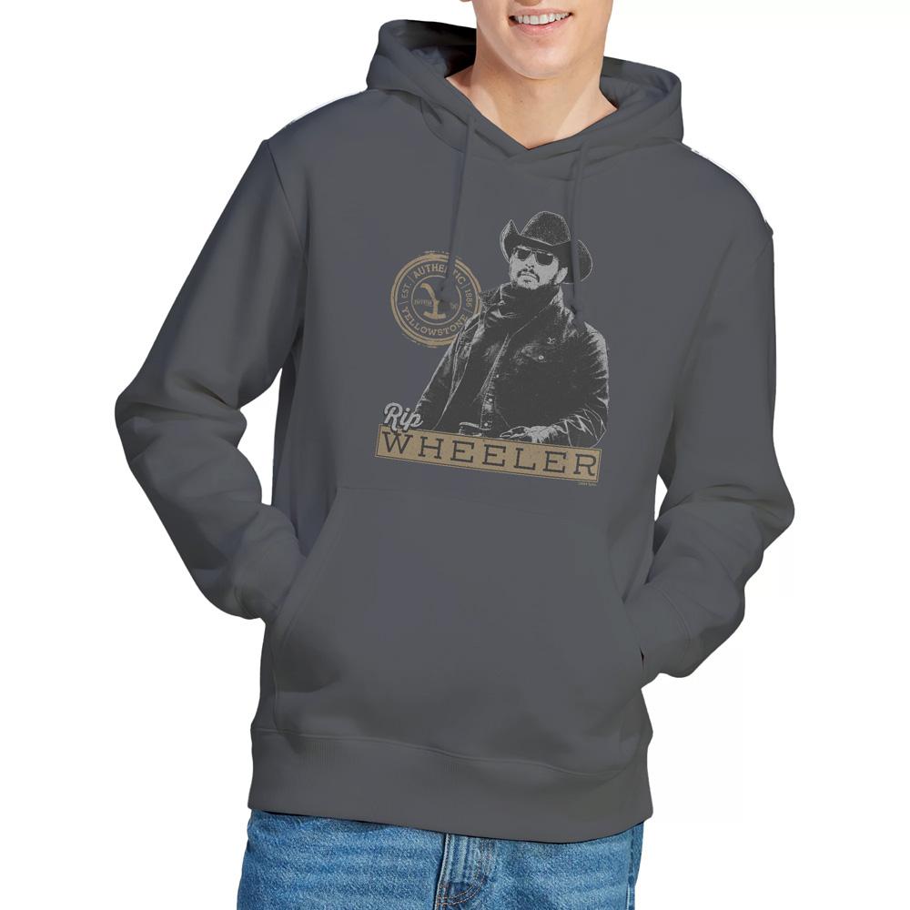 Charcoal - Lifestyle - Yellowstone Mens Rip Wheeler Hoodie