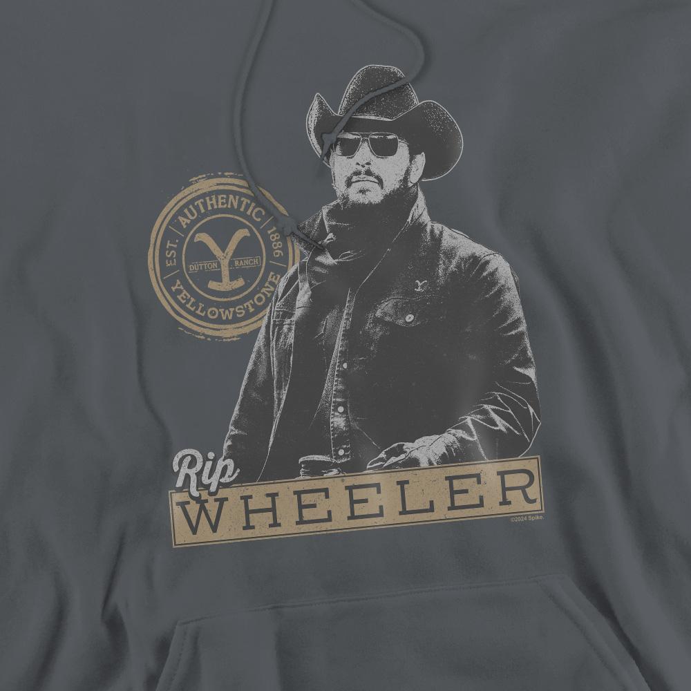 Charcoal - Pack Shot - Yellowstone Mens Rip Wheeler Hoodie