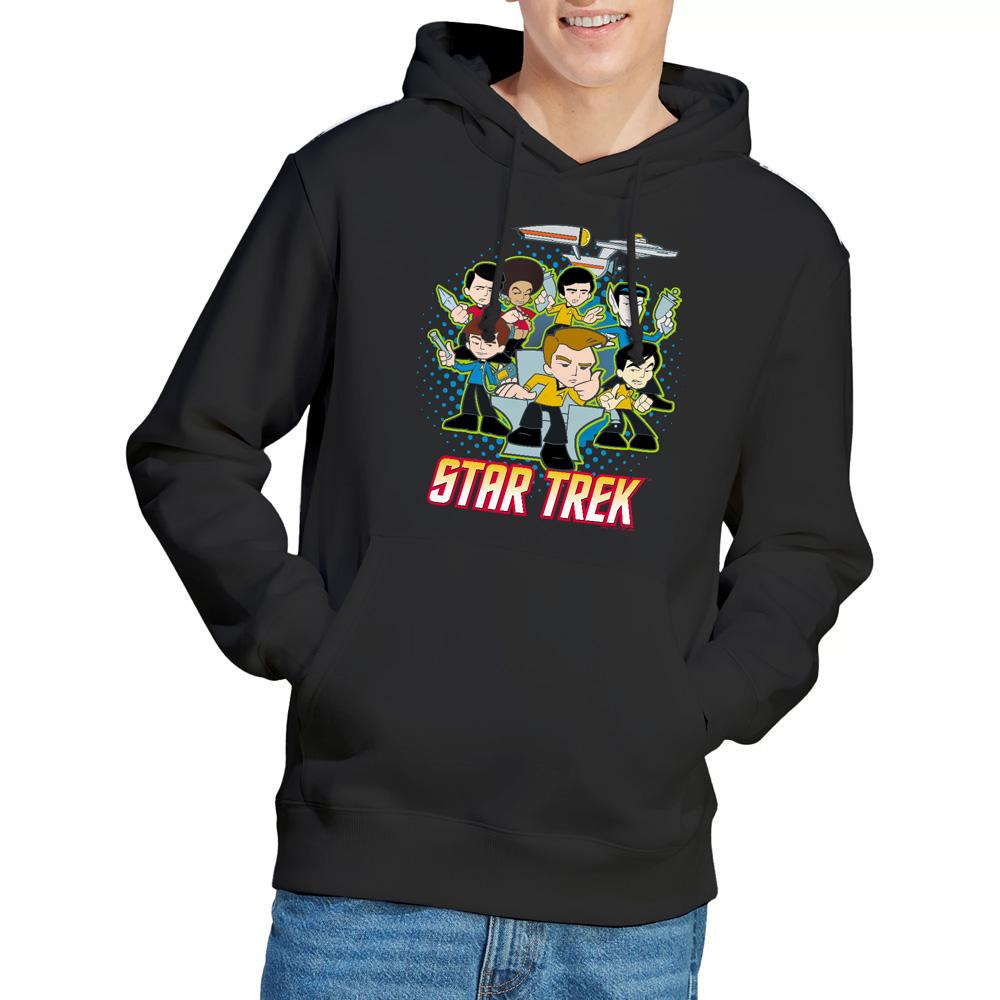 Black - Lifestyle - Star Trek Quogs Mens Collage Hoodie