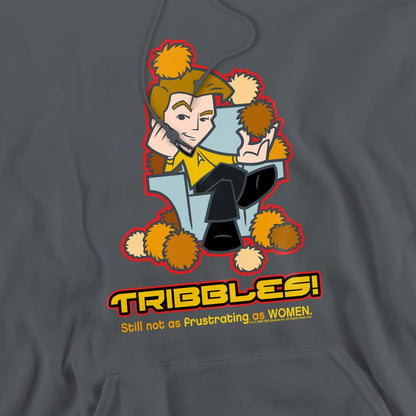 Charcoal - Pack Shot - Star Trek Quogs Mens Not as Frustrating Hoodie