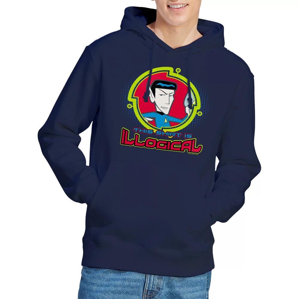 Navy - Lifestyle - Star Trek Quogs Mens Illogical Hoodie
