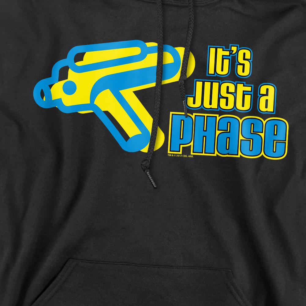 Black - Pack Shot - Star Trek Quogs Mens Just a Phase Hoodie