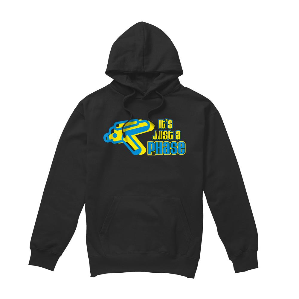 Black - Front - Star Trek Quogs Mens Just a Phase Hoodie