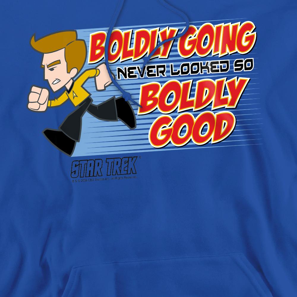 Royal Blue - Pack Shot - Star Trek Quogs Mens Boldly Good Hoodie