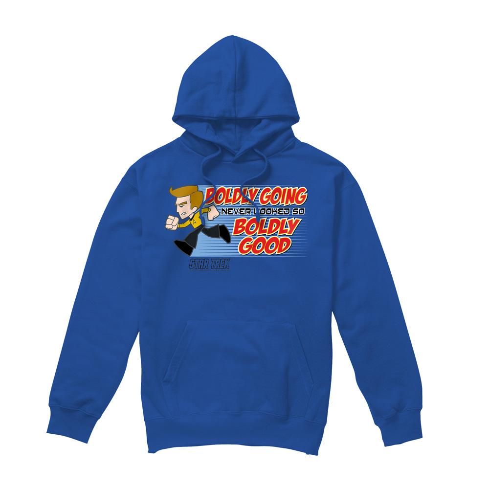 Royal Blue - Front - Star Trek Quogs Mens Boldly Good Hoodie