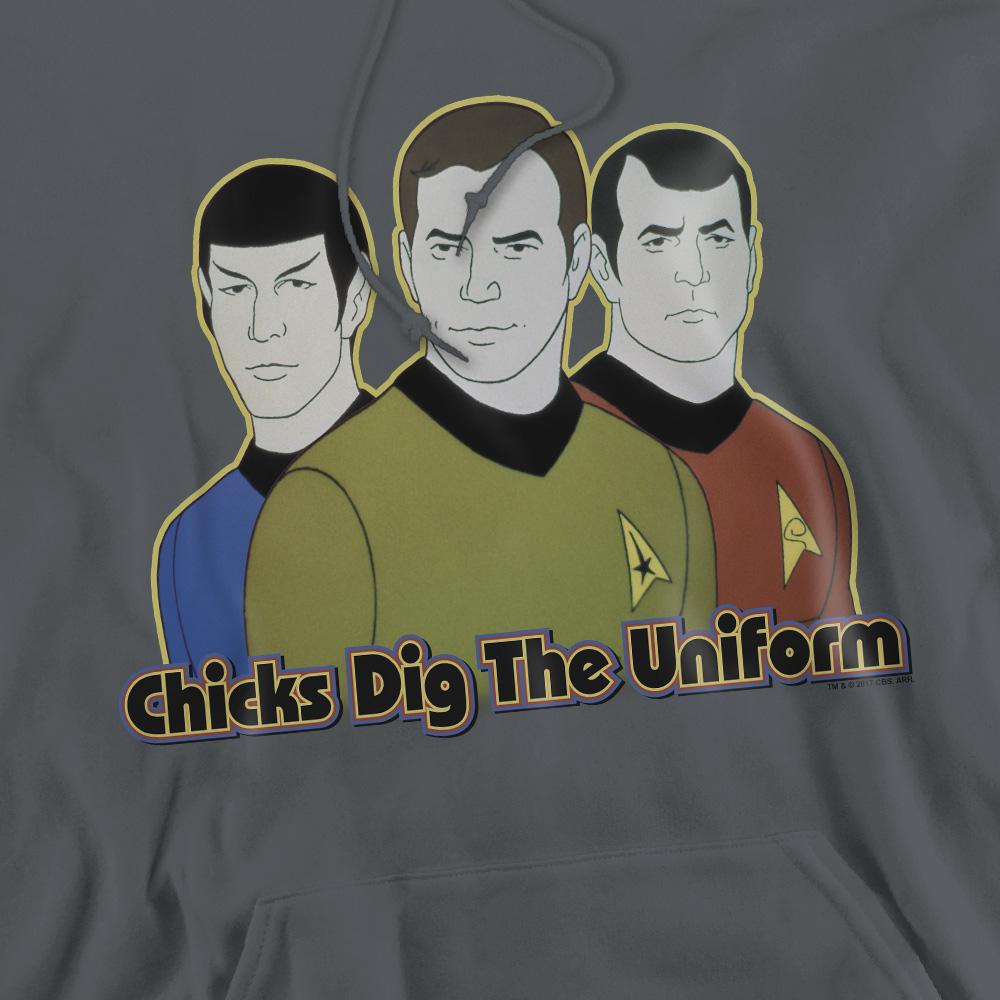 Charcoal - Pack Shot - Star Trek Mens Dig It Hoodie