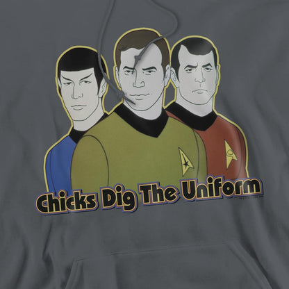 Charcoal - Pack Shot - Star Trek Mens Dig It Hoodie