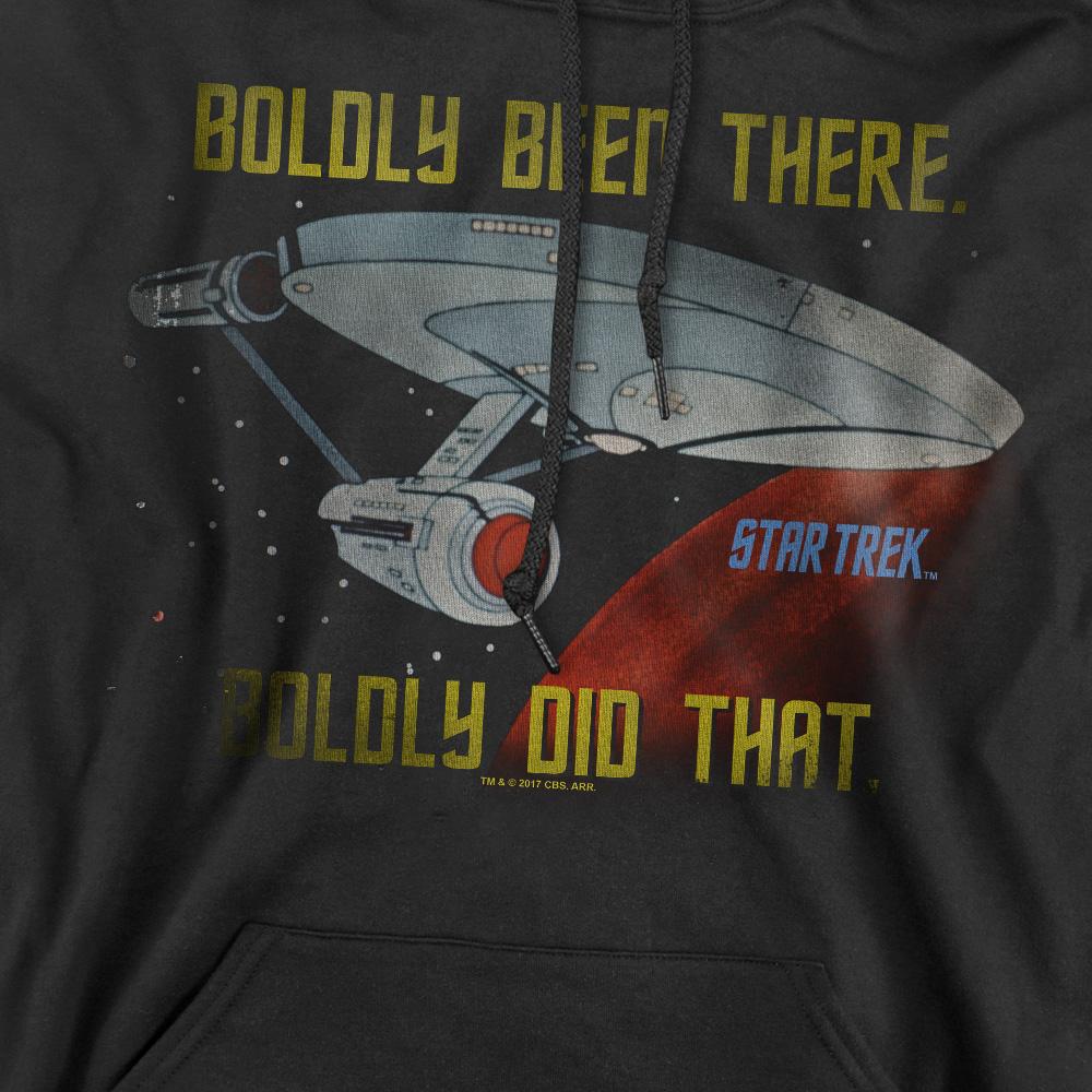Black - Pack Shot - Star Trek Mens Boldly Did That Hoodie
