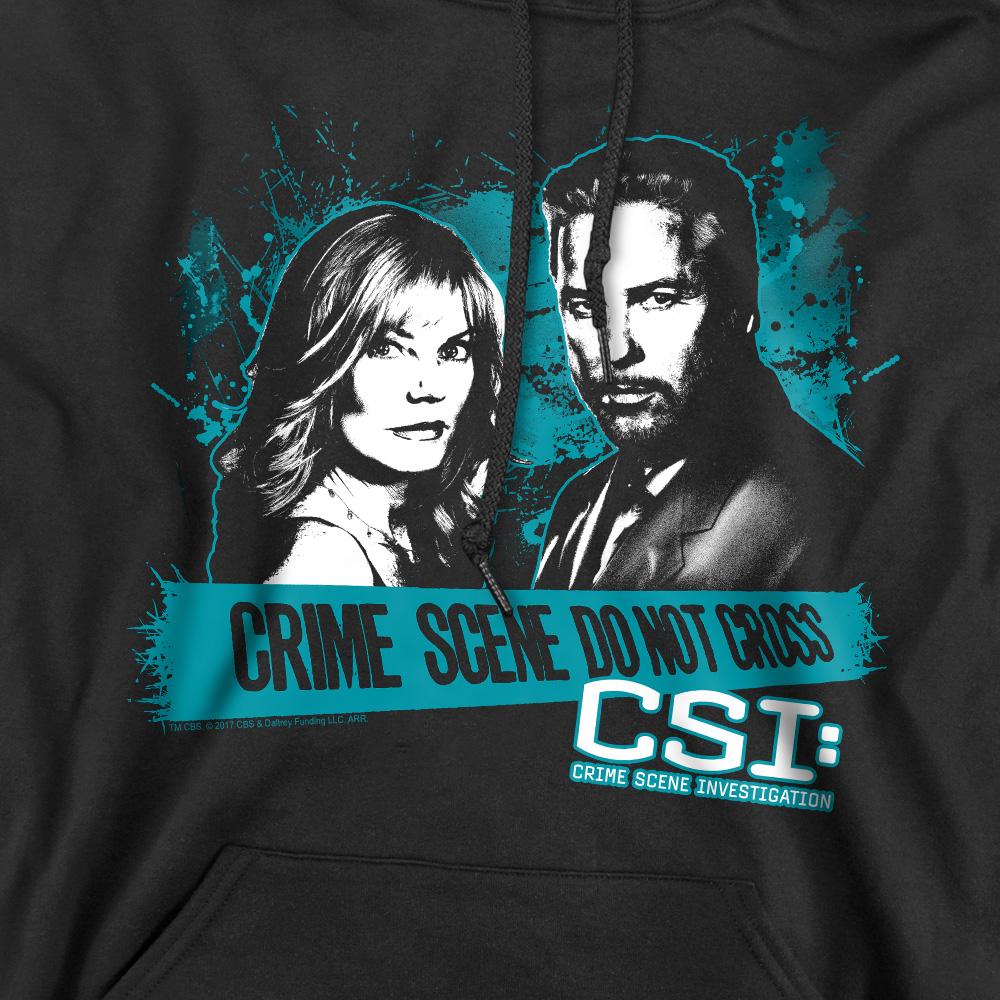 Black - Pack Shot - CSI Mens Cross the Line Hoodie