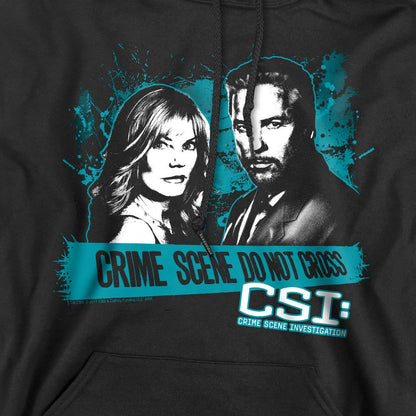 Black - Pack Shot - CSI Mens Cross the Line Hoodie