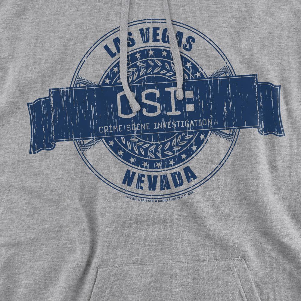 Sport Heather - Pack Shot - CSI Mens Vegas Badge Hoodie