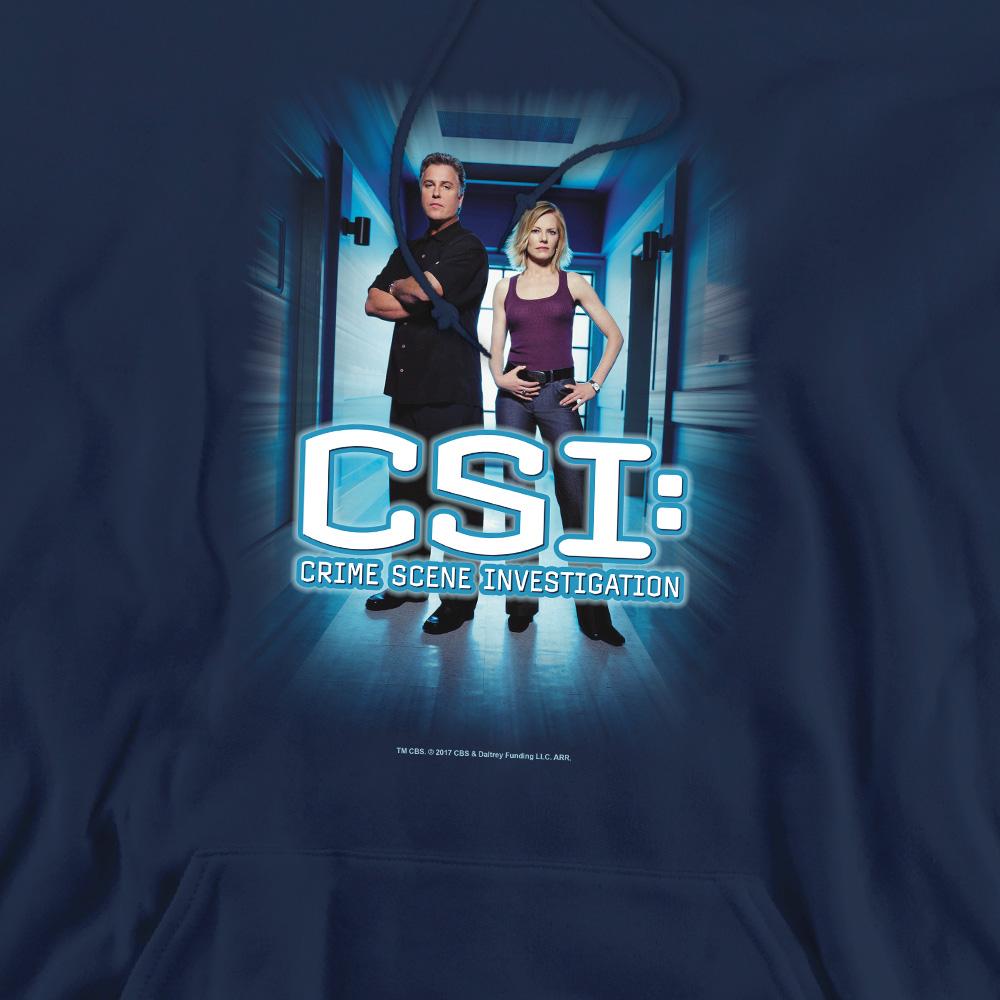 Navy - Pack Shot - CSI Mens Serious Business Hoodie