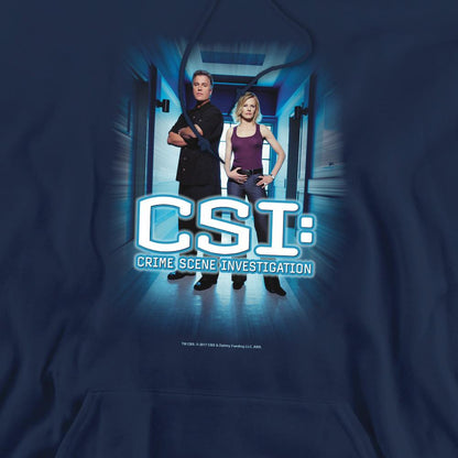 Navy - Pack Shot - CSI Mens Serious Business Hoodie