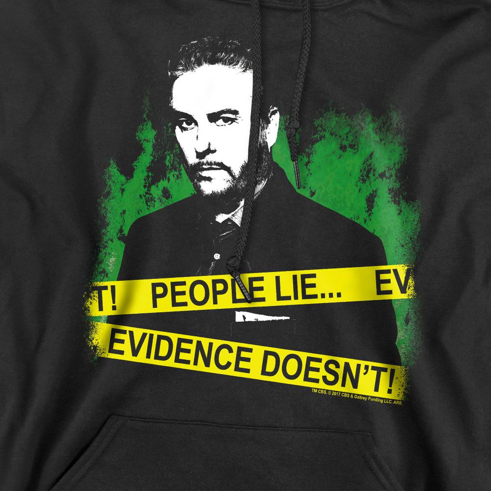 Black - Pack Shot - CSI Mens People Lie Hoodie