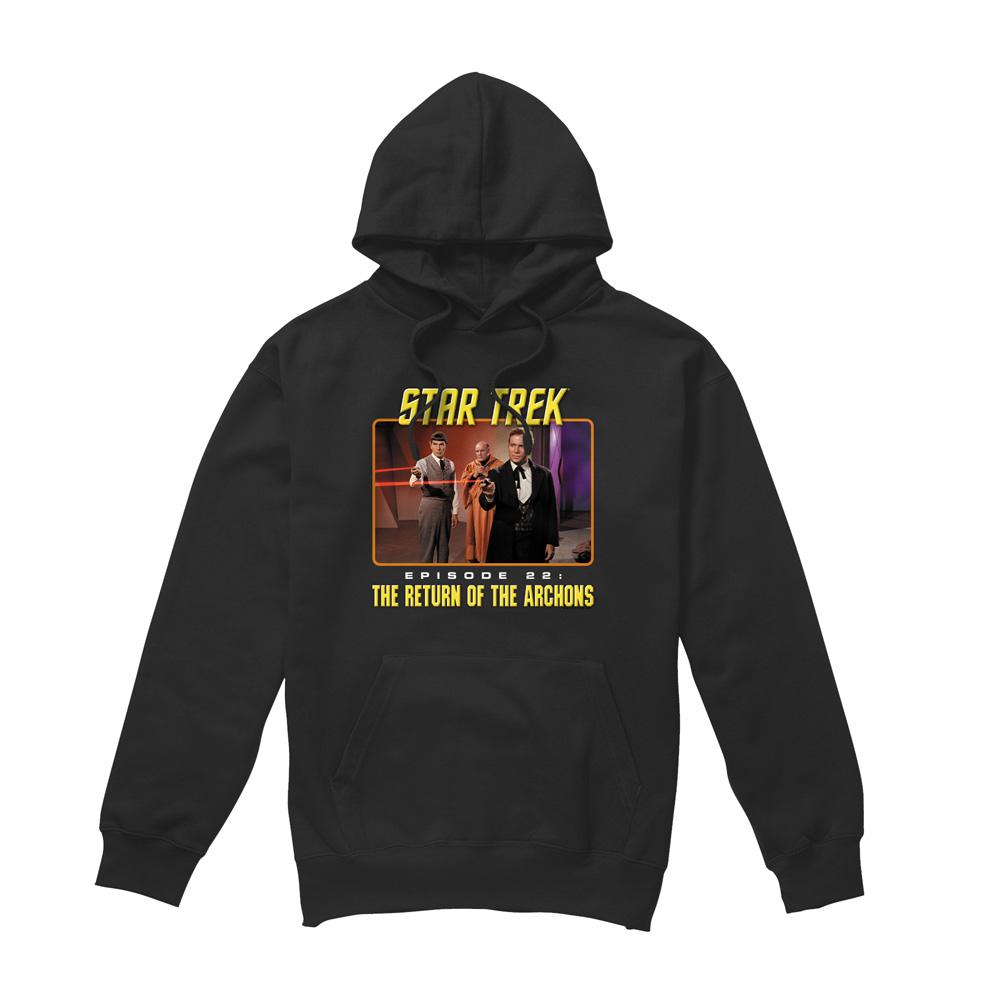 Black - Front - Star Trek Mens Episode 22 Hoodie