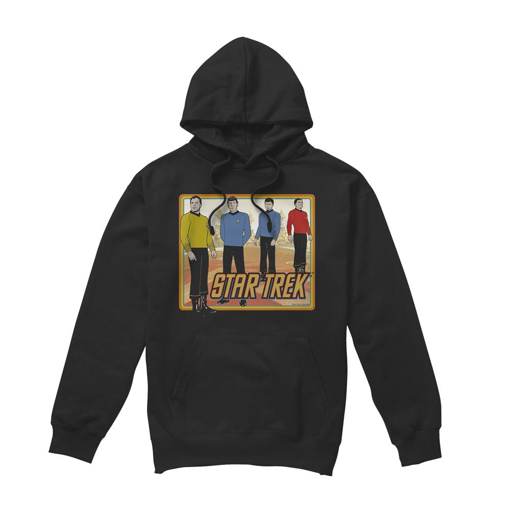 Black - Front - Star Trek Mens Classic Hoodie
