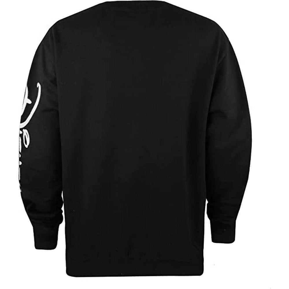 Black-White-Red - Back - Disney Womens-Ladies Mickey Mouse Sitting Sweatshirt