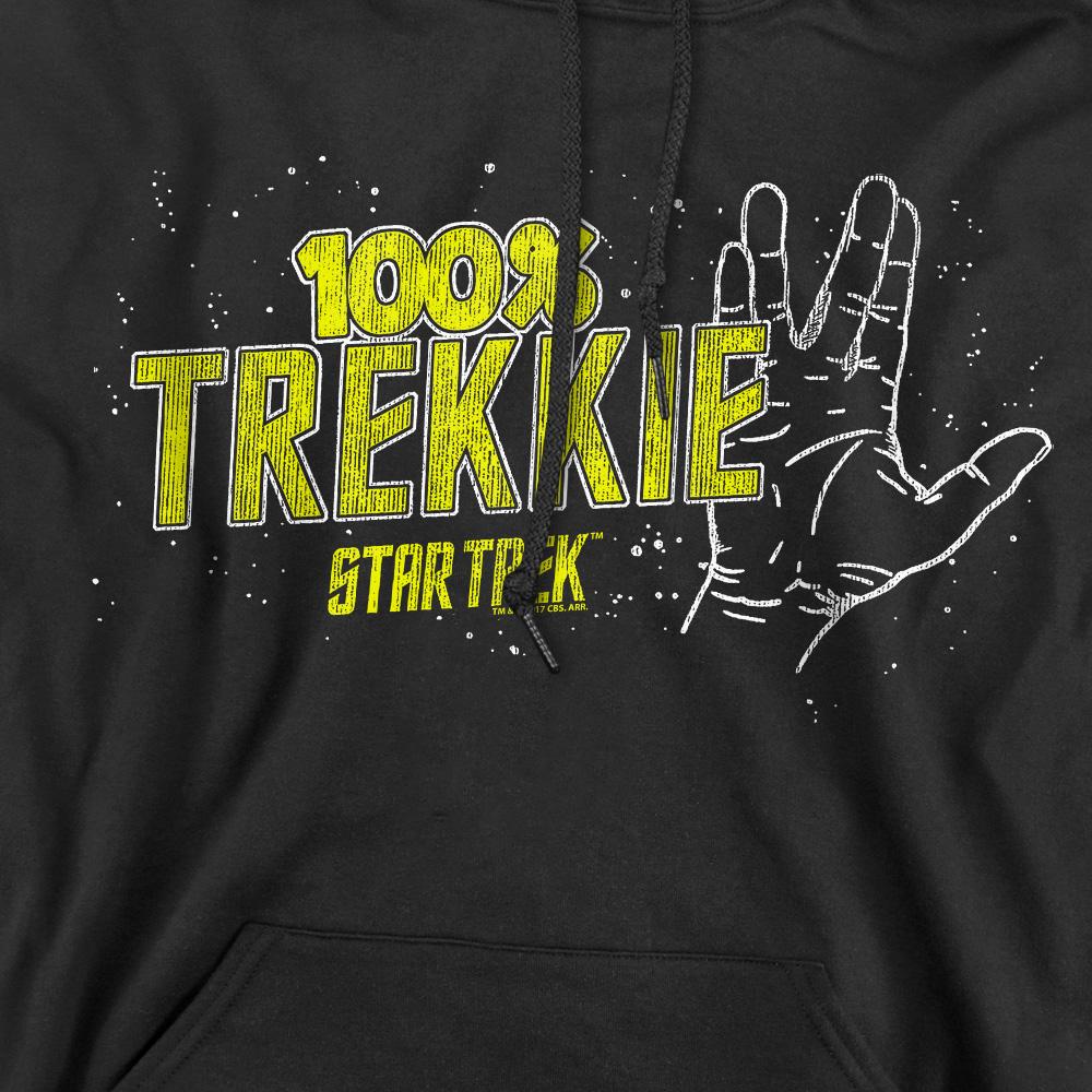 Black - Pack Shot - Star Trek Mens Trekkie Hoodie