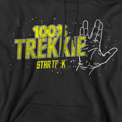 Black - Pack Shot - Star Trek Mens Trekkie Hoodie