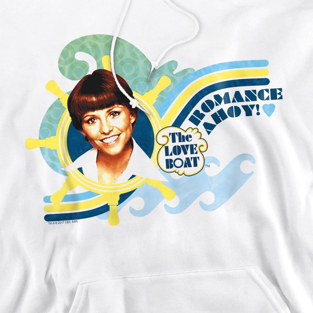 White - Pack Shot - The Love Boat Mens Romance Ahoy Hoodie