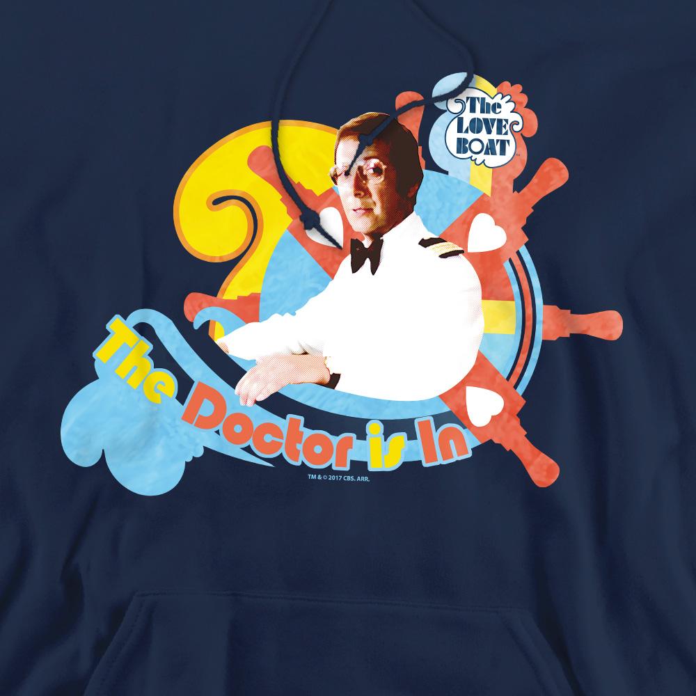 Navy - Pack Shot - The Love Boat Mens The Doctor Is In Hoodie