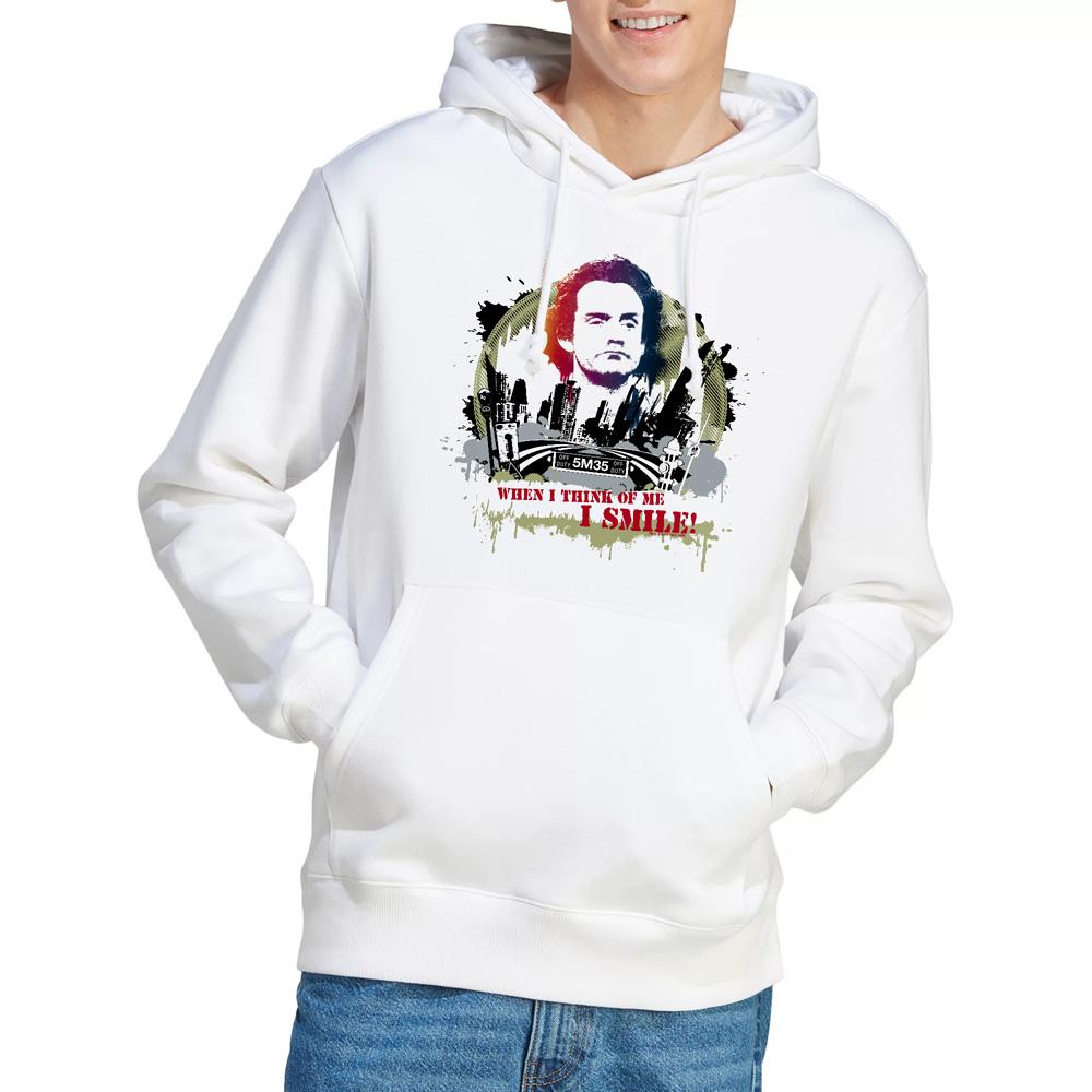 White - Lifestyle - TAXI Mens Smiling Jim Hoodie