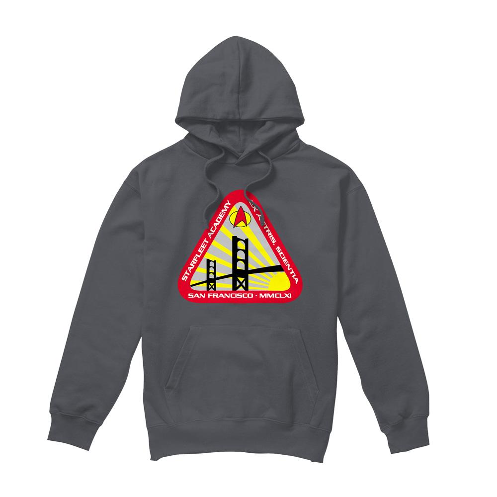 Charcoal - Back - Star Trek Mens Starfleet Academy Hoodie