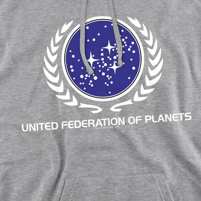 Sport Heather - Pack Shot - Star Trek Mens United Federation Logo Hoodie