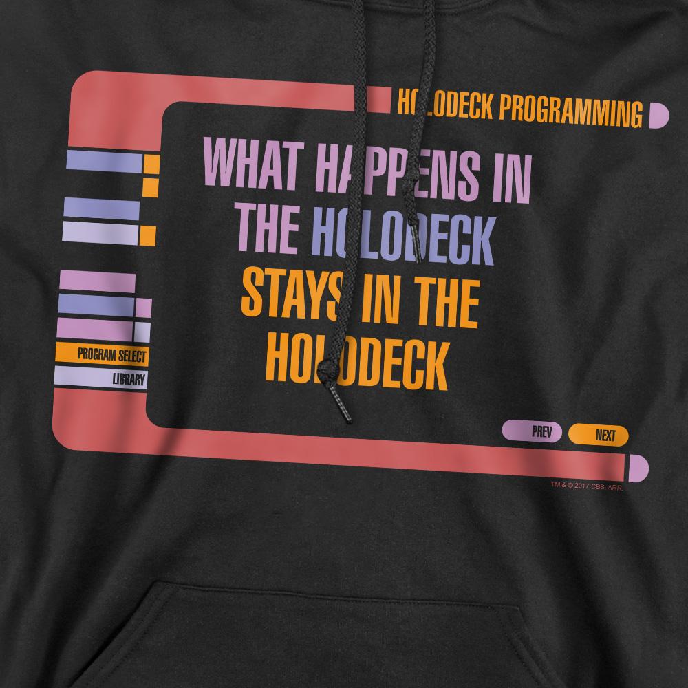 Black - Pack Shot - Star Trek Mens Holodeck Secrets Hoodie