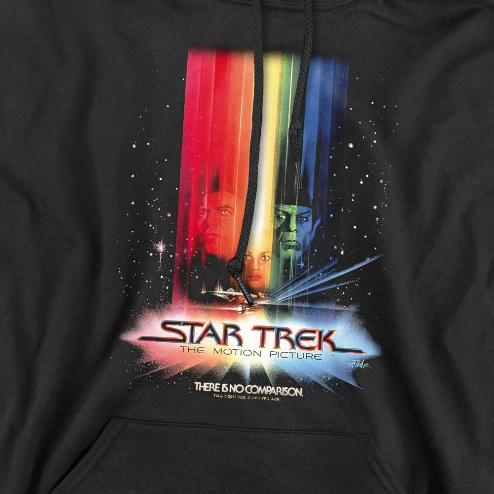Black - Pack Shot - Star Trek Mens Motion Picture Poster Hoodie