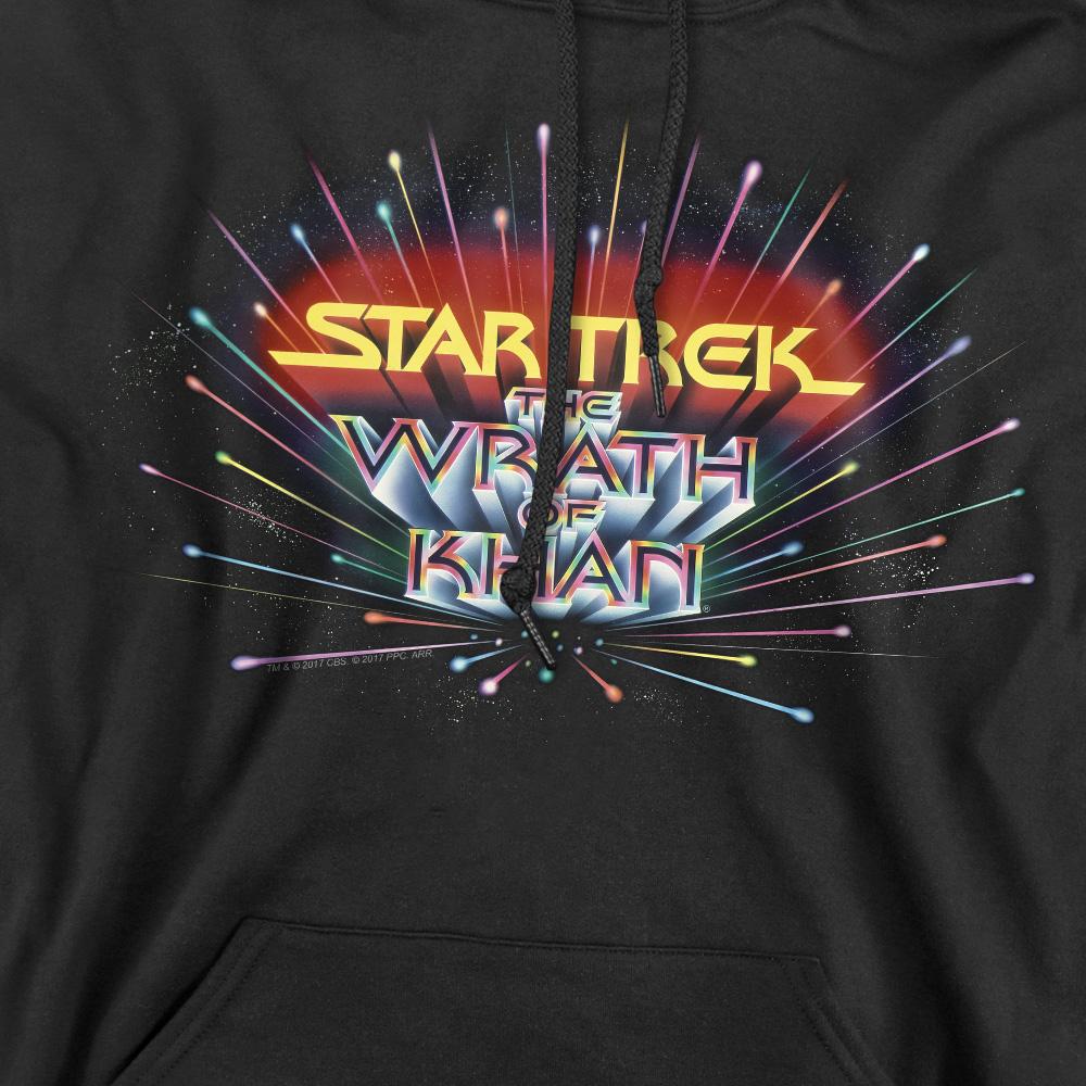Black - Pack Shot - Star Trek Mens Khan Logo Hoodie