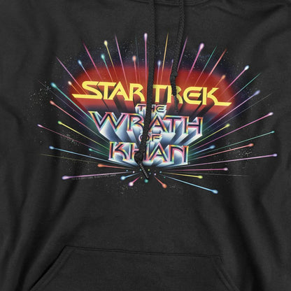 Black - Pack Shot - Star Trek Mens Khan Logo Hoodie
